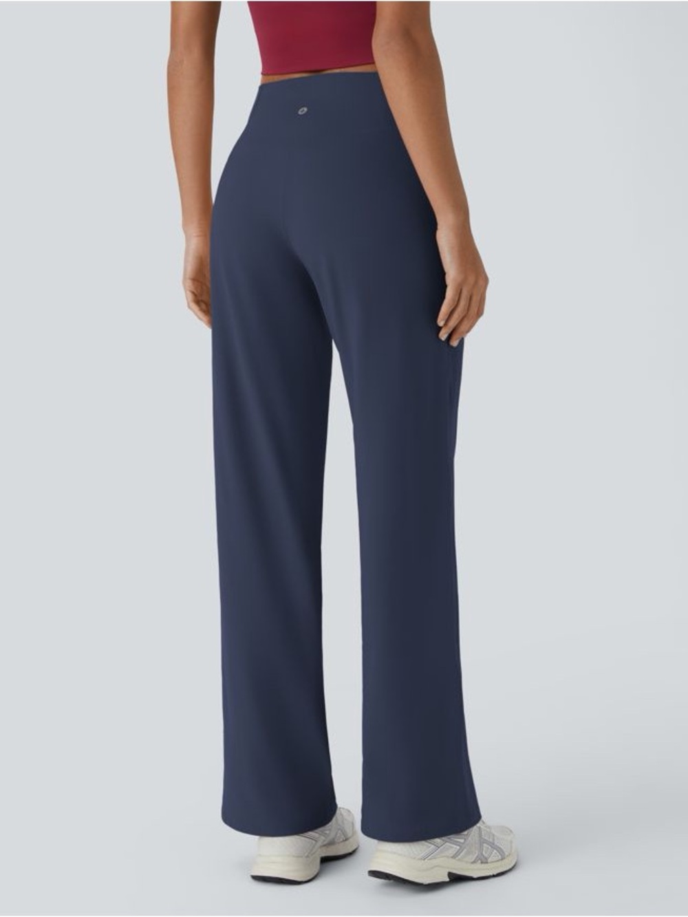 Halara Crossover Waist Wide Leg Yoga Pants - Picture 4 of 8